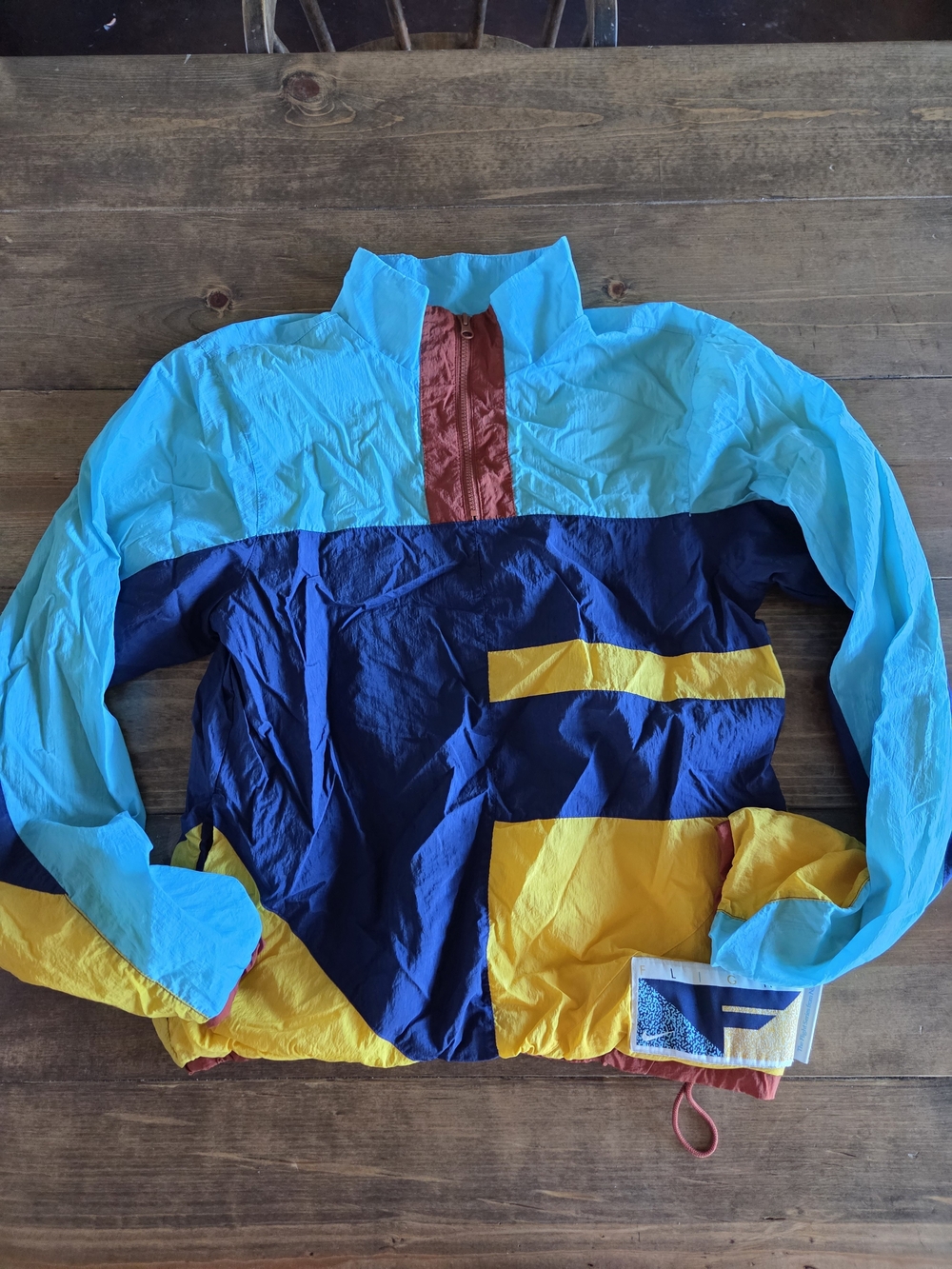 Nike Retro Windbreaker Jacket - Blue/Yellow/Turquoise